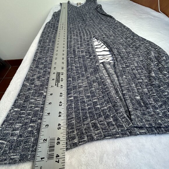 Dolan Gray Textured Sleeveless Maxi Dress L - Picture 9 of 9